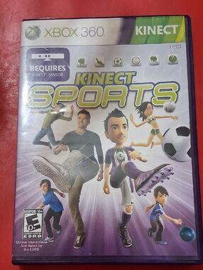 Microsoft Kinect Sports Xbox 360 — Purple & Green Cover Art